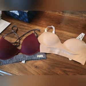 Vs & vs pink bralette size Med